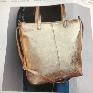 Tote bag exhibit leather new